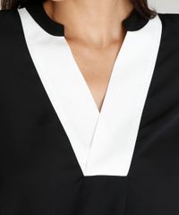 Blusa-Feminina-com-Recorte-Bicolor-Manga-Curta-Decote-V-Preta-9370586-Preto_4 Blusa-Feminina-com-Recorte-Bicolor-Manga-Curta-Decote-V-Preta-9370586-Preto_4