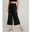 Calca-Pantacourt-Feminina-em-Linho-com-Faixa-para-Amarrar-Preta-9357653-Preto_1