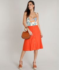 Saia-Feminina-Midi-em-Linho-com-Botoes-Laranja-9417232-Laranja_3