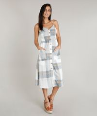 Vestido-Feminino-Midi-em-Linho-Estampado-Xadrez-com-Botoes-e-Bolsos-Off-White-9361315-Off_White_3