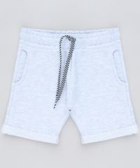 Bermuda-Infantil-em-Moletom-com-Bolsos-Cinza-Mescla-Claro-9262327-Cinza_Mescla_Claro_1