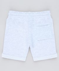 Bermuda-Infantil-em-Moletom-com-Bolsos-Cinza-Mescla-Claro-9262327-Cinza_Mescla_Claro_2