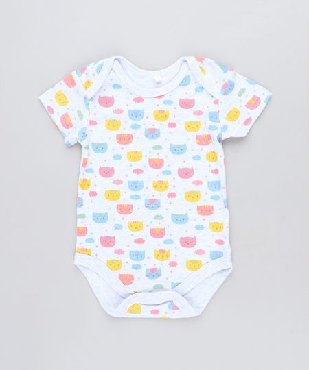 Body-Infantil-Estampado-de-Gatinhos-Manga-Curta-Decote-Redondo-Cinza-Mescla-Claro-9198407-Cinza_Mescla_Claro_1