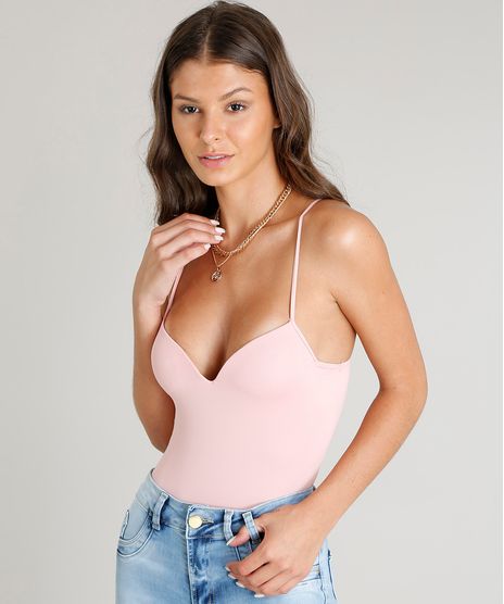 Body-Feminino-com-Bojo-Alcas-Finas-Decote-V-Protecao-UV50--Rose-9342377-Rose_1