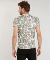 Camiseta-Masculina-Slim-Fit-Estampada-de-Folhagem-Manga-Curta-Gola-Careca-Branca-9391415-Branco_2