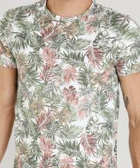 Camiseta-Masculina-Slim-Fit-Estampada-de-Folhagem-Manga-Curta-Gola-Careca-Branca-9391415-Branco_4