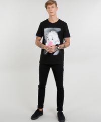 Camiseta-Masculina-Genio-com-Chiclete-Manga-Curta-Gola-Careca-Preta-9307572-Preto_3