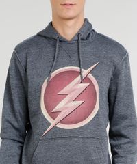 Blusao-Masculino-The-Flash-em-Moletom-com-Capuz-Cinza-Mescla-Escuro-8829280-Cinza_Mescla_Escuro_4