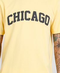 Camiseta-Masculina--Chicago--Manga-Curta-Gola-Careca-Amarela-9307567-Amarelo_4