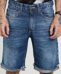 Bermuda-Jeans-Masculina-Slim-com-Barra-Desfiada-Azul-Escuro-9461776-Azul_Escuro_2