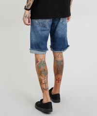 Bermuda-Jeans-Masculina-Slim-com-Barra-Desfiada-Azul-Escuro-9461776-Azul_Escuro_4