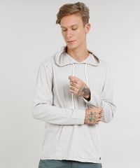 Camiseta-Masculina-com-Bolso-e-Capuz-Manga-Longa-Kaki-Claro-9449767-Kaki_Claro_1