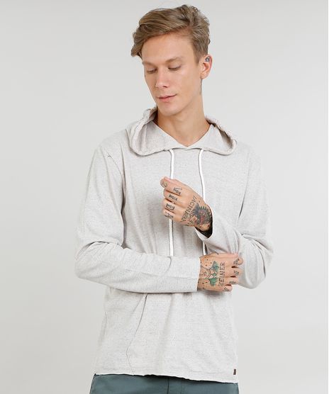 Camiseta-Masculina-com-Bolso-e-Capuz-Manga-Longa-Kaki-Claro-9449767-Kaki_Claro_1