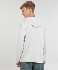 Camiseta-Masculina-com-Bolso-e-Capuz-Manga-Longa-Kaki-Claro-9449767-Kaki_Claro_2