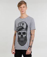 Camiseta-Masculina-Caveira-Manga-Curta-Gola-Careca-Cinza-Mescla-9447030-Cinza_Mescla_1