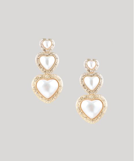 Brinco-Feminino-Mindset-de-Coracao-com-Perola-Dourado-9484114-Dourado_1