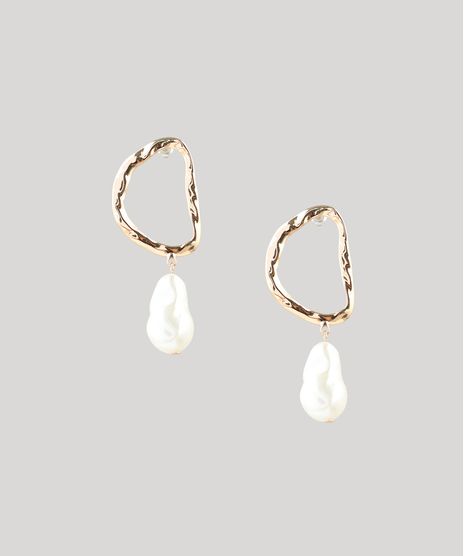 Brinco-Feminino-Mindset-com-Perola-Dourado-9484529-Dourado_1
