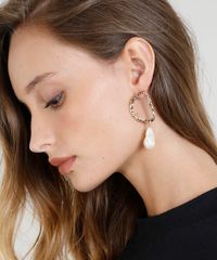 Brinco-Feminino-Mindset-com-Perola-Dourado-9484529-Dourado_2