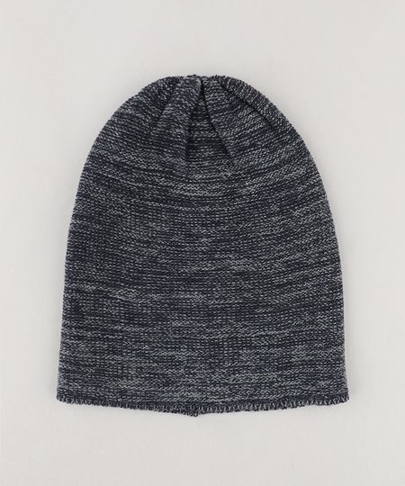 Gorro-Masculino-em-Trico-Mescla-Azul-Marinho-8903243-Azul_Marinho_1