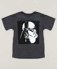 Camiseta-Infantil-Darth-Vader-Stormtrooper-Star-Wars-Manga-Curta-Gola-Careca-Cinza-Mescla-Escuro-9430600-Cinza_Mescla_Escuro_1