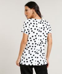 Blusa-Feminina-Canelada-Alongada-Estampada-de-Poas-Manga-Curta-Decote-V-Off-White-1-9309386-Off_White_1_2