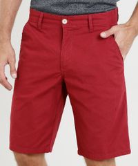 Bermuda-Masculina-Reta-Estampada-Mini-Print-com-Bolsos-Vermelha-9116111-Vermelho_2
