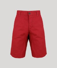 Bermuda-Masculina-Reta-Estampada-Mini-Print-com-Bolsos-Vermelha-9116111-Vermelho_5