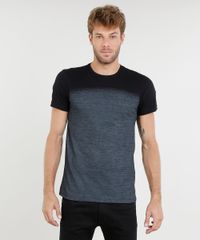 Camiseta-Masculina-Slim-Fit-com-Estampa-Degrade-Manga-Curta-Gola-Careca-Preta-9197266-Preto_1