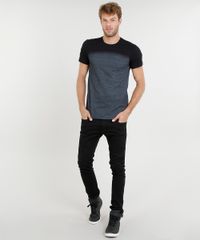 Camiseta-Masculina-Slim-Fit-com-Estampa-Degrade-Manga-Curta-Gola-Careca-Preta-9197266-Preto_3