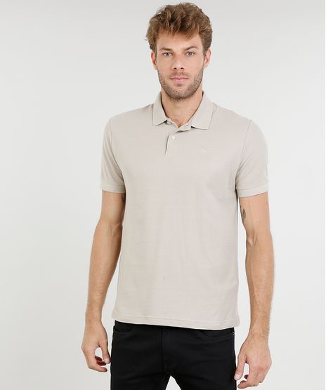 Polo-Masculina-Basica-em-Piquet-Manga-Curta-Kaki-9449831-Kaki_1