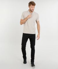Polo-Masculina-Basica-em-Piquet-Manga-Curta-Kaki-9449831-Kaki_3