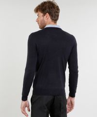 Sueter-Masculino-Basico-em-Trico-Gola-V-Azul-Marinho-9345315-Azul_Marinho_2