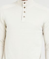Sueter-Masculino-em-Trico-com-Botoes-Manga-Longa-Bege-Claro-8850256-Bege_Claro_4