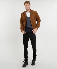 Jaqueta-Bomber-Masculina-em-Suede-Caramelo-9351828-Caramelo_3