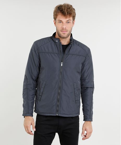 Jaqueta-Masculina-Acolchoada-com-Bolsos-Chumbo-9351825-Chumbo_1