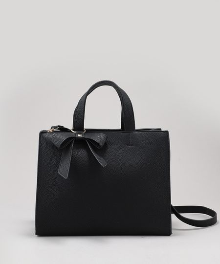 Bolsa-Feminina-Tote-com-Laco-e-Alca-Transversal-Removivel-Preta-9197796-Preto_1 Bolsa-Feminina-Tote-com-Laco-e-Alca-Transversal-Removivel-Preta-9197796-Preto_1