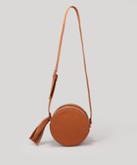 Bolsa-Feminina-Redonda-Transversal-com-Tassel-Caramelo-9200576-Caramelo_1