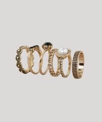 Kit-de-6-Aneis-Femininos-Dourado-9029810-Dourado_1