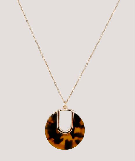 Colar-Feminino-Longo-com-Pingente-Animal-Print-Dourado-9413057-Dourado_1