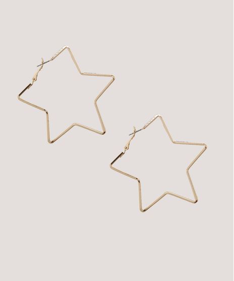 Brinco-Feminino-de-Argola-Estrela-Dourado-9413295-Dourado_1