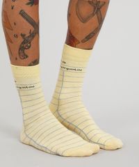 Meia-Masculina-Cano-Alto-Divertida-Estampada--Lista-de-Quem-Perguntou--Amarela-9477263-Amarelo_2