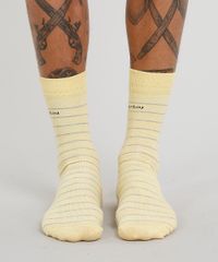 Meia-Masculina-Cano-Alto-Divertida-Estampada--Lista-de-Quem-Perguntou--Amarela-9477263-Amarelo_4