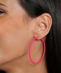 Brinco-Feminino-de-Argola-Carnaval-Rosa-9413301-Rosa_2