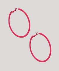 Brinco-Feminino-de-Argola-Carnaval-Rosa-9413301-Rosa_3