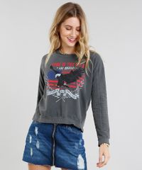 Blusao-Feminino-em-Moletom--Born-in-the-U-S-A---Decote-Redondo-Chumbo-9425881-Chumbo_1