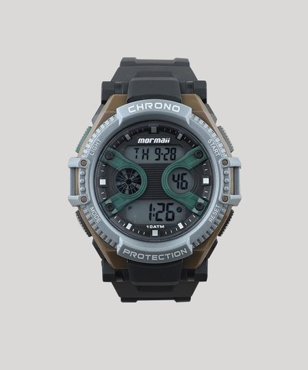 Relógio Digital Mormaii Masculino - MO8590AB8V Preto - Único Menor preço em Relógio Digital Mormaii Masculino - MO8590AB8V Preto - Único