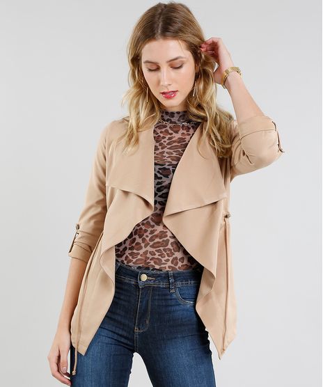 Parka-Feminina-Assimetrica-com-Bolsos-Bege-9368774-Bege_1