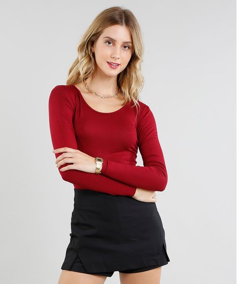 Blusa-Feminina-Basica-Manga-Longa-Decote-Redondo-Vinho-2-8578638-Vinho_2_1