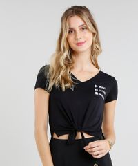 Blusa-Feminina--Music-Coffee-Worries--com-No-Manga-Curta-Decote-V-Preta-9424911-Preto_1