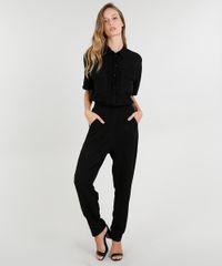 Macacao-Feminino-Mindset-com-Bolsos-Manga-Curta-Preto-9521825-Preto_1